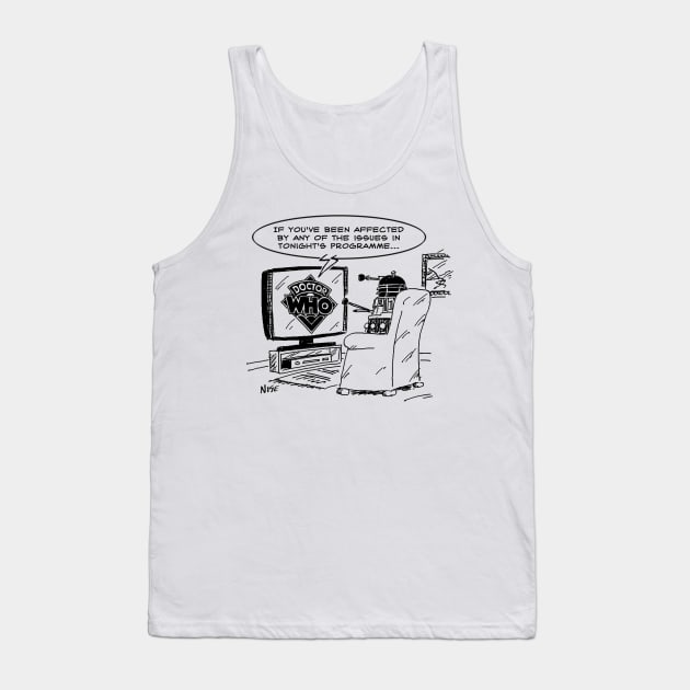 Dr Who and the Daleks Tank Top by NigelSutherlandArt